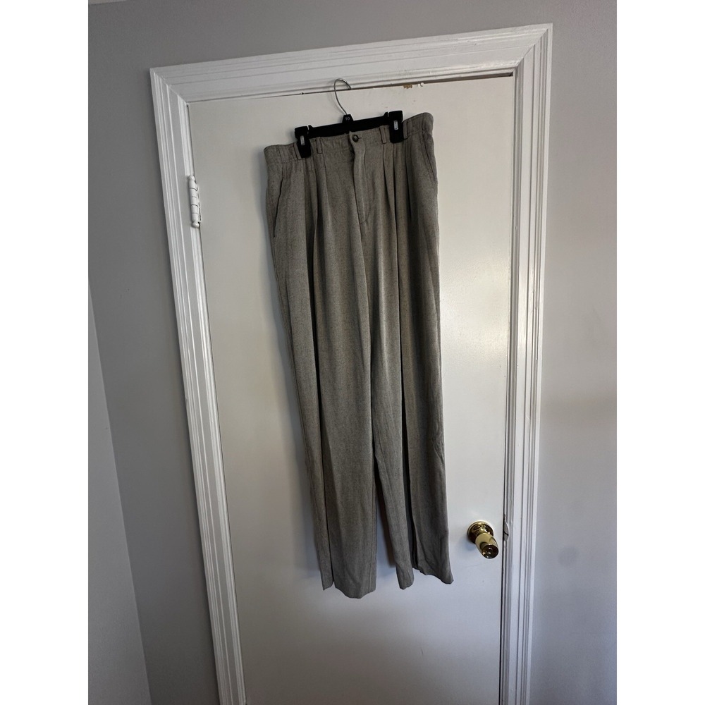 VTG 90's Evan Picone Sport Trousers Dress Pants High Rise Women 12 Wool Blend.